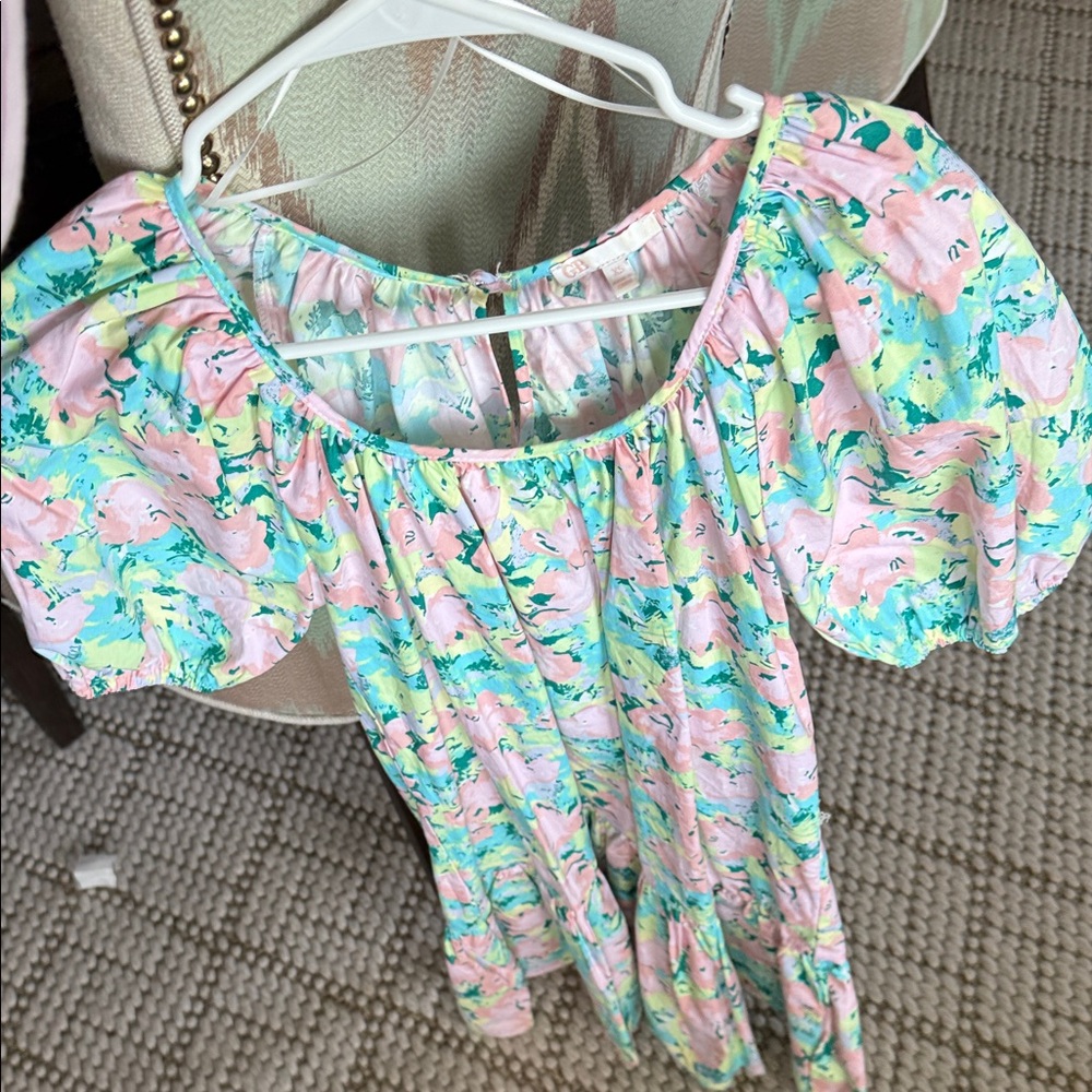 Gianni Bini Puff sleeve floral dress